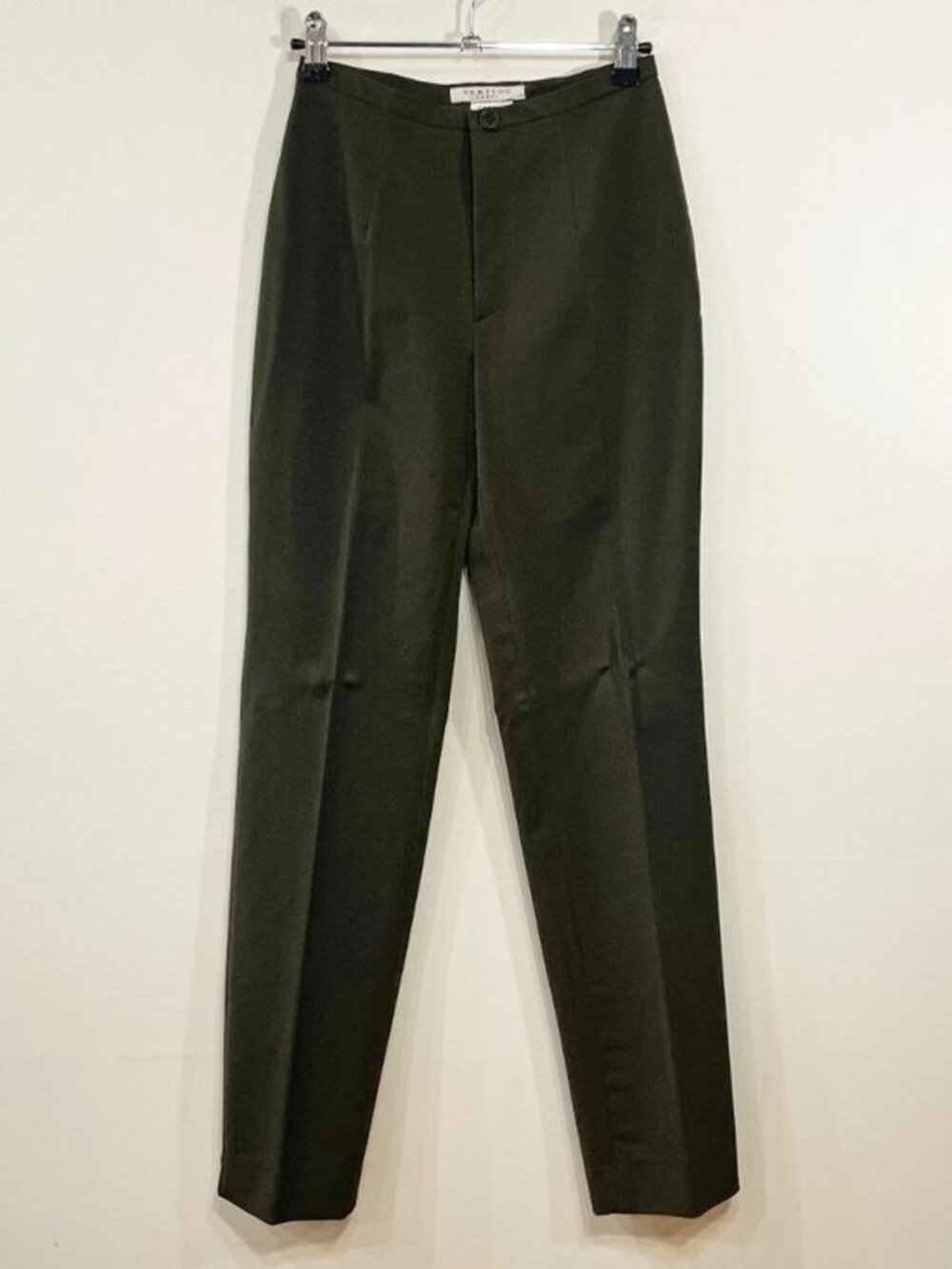 EUC Vintage Stretch Cigarette Trouser Olive Green tag 2, 00 fit